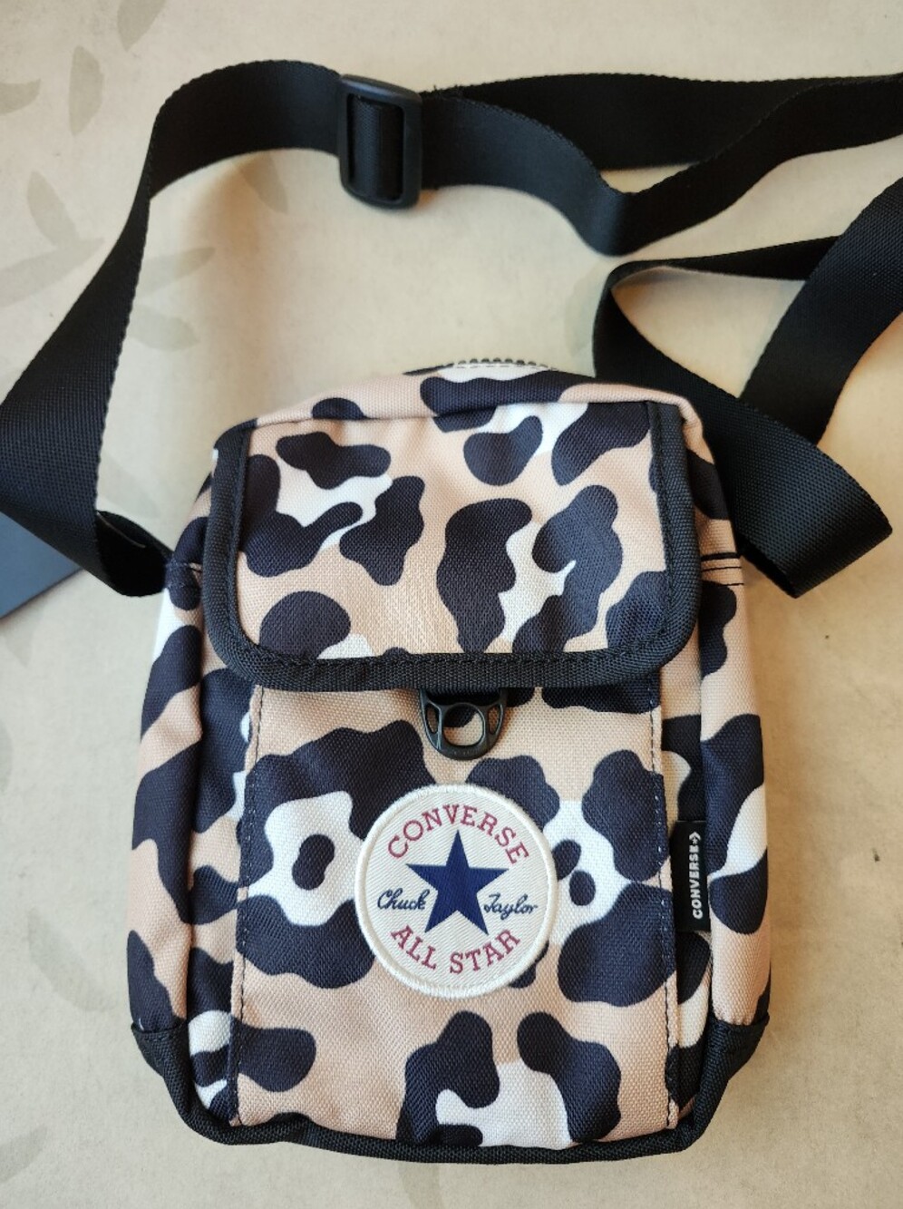 Converse Tan and Black Camo Crossbody Pouch - Picture 2 of 5